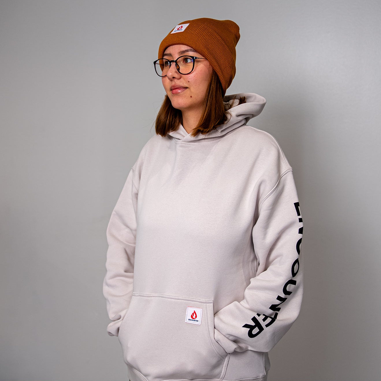 Encounter Everyday Hoodie | Premium AS Colour Fleece Hoodie - Bone