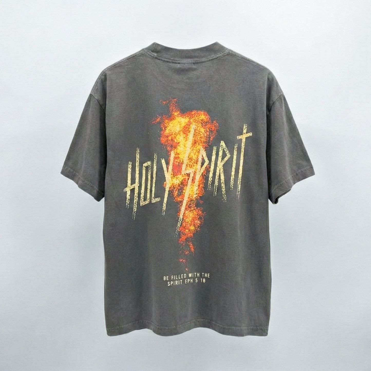 Holy Spirit Fire Tee - Grey