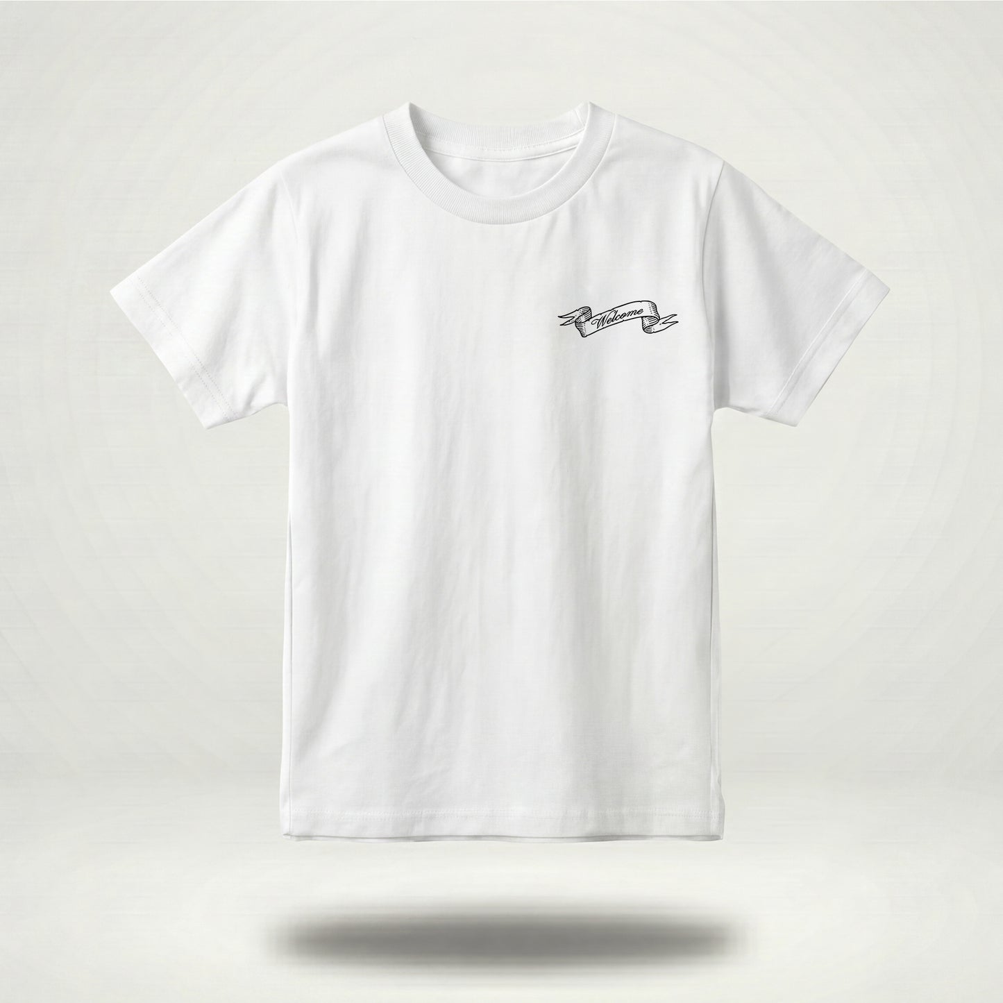 Welcome Holy Spirit Banner Tee - White